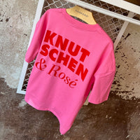Knutschen & Rosé - Oversize T-Shirt Rosa