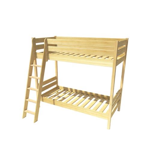 Leo Geschwisterbett Hochbett | 2 Etagenbett | Kinderbett | Zwillingsbett 2x90x200 cm