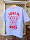 Love is Back - Womans Oversize Lavendel