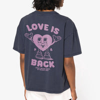 Love is Back - Womans Oversize Washed Navy