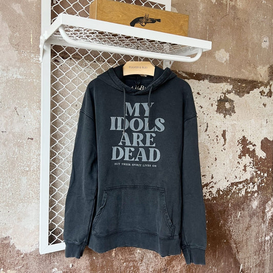My Idols are Dead - Washed Black Hoodie
