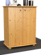 Anika Kommode 110er | Sideboard | Anrichte | 2-Türig mit Regalfächer | 100% Bio Kiefer Massivholz