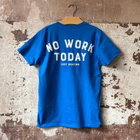 No Work - Just Boating - T-Shirt Azur Blau