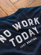 No Work - Just Boating - T-Shirt Navy - Neue Farbe