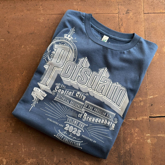 Potsdam Hommage - T-Shirt Denimblau