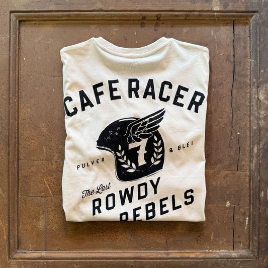 Rowdy Rebels Cafe Racer - T-Shirt Raw Natural