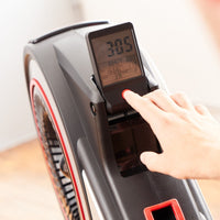 Rudergerät mit Luftwiderstand | klappbar | 8 Widerstandsstufen | schwarz/rot