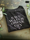 Save water drink gin - Woman black