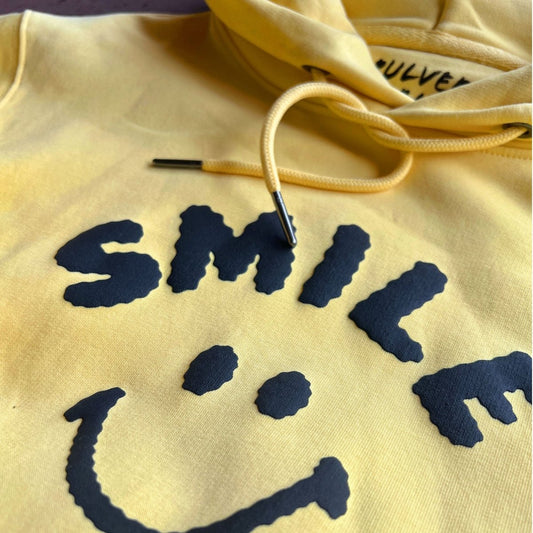 Smile Hoodie - Soft Yellow