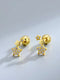Ohrstecker aus Edelstahl, Sternchen mit Strasssteinchen, 5mm