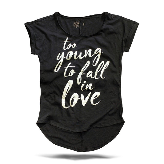 To young to fall in Love - T-shirt black